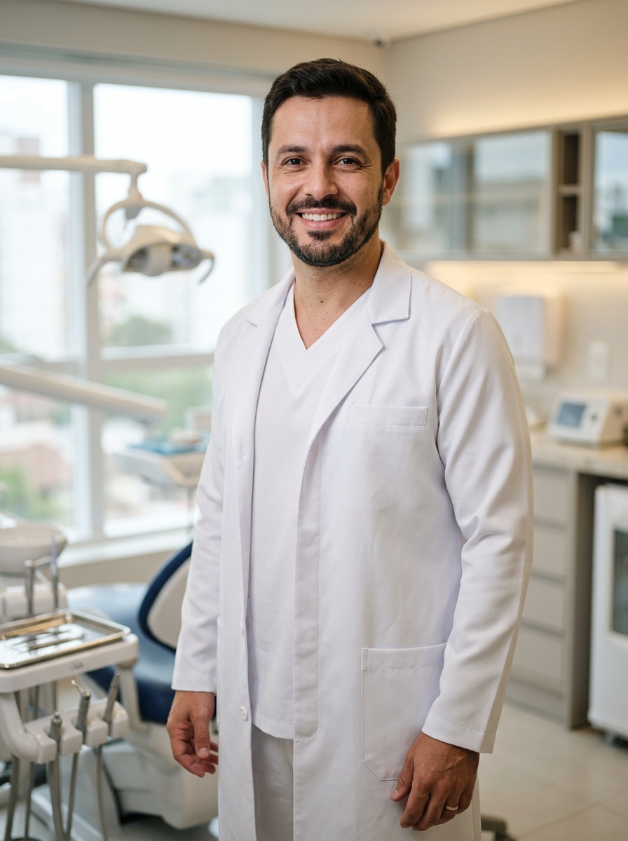 Especialista da OdontoCompany Valentim Gentil em consultório moderno